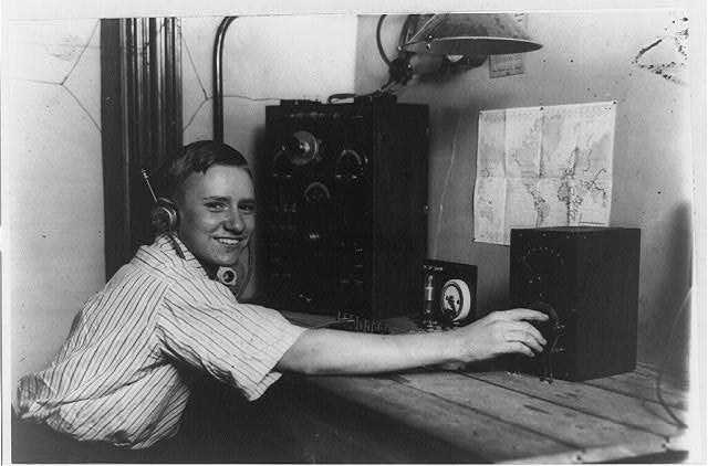 (ca. 1922) Youthful Radio Expert. Illinois Chicago, ca. 1922. \[Photograph] Retrieved from the [Library of Congress](https://www.loc.gov/item/93510755/).