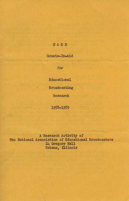 [A brochure for the NAEB grants-in-aid program](/document/naeb-b036-f02/#46), which funded the production of series like Ethic for Broadcasting.